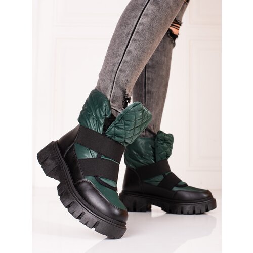 SHELOVET Women&amp;#039;s Snow Boots Green &amp;amp; Black Slike