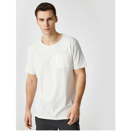 Koton Basic T-Shirt Pocket Detailed Short Sleeve Slim Fit