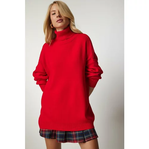 Happiness İstanbul Sweater - Red - Oversize