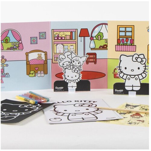 Hello Kitty Papirnata torbica za bojanje and Friends, 24,5 x 16 cm Slike