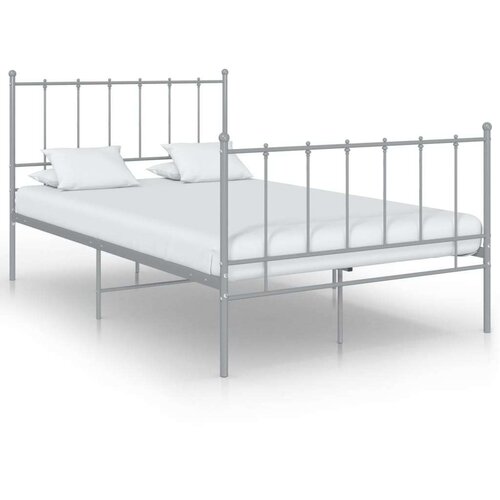  Za krevet sivi metalni 120 x 200 cm Slike