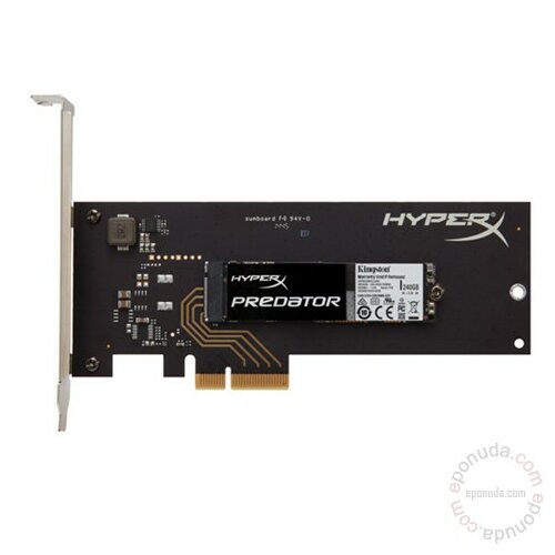 Kingston HyperX Predator 240GB PCIe Gen2 x4 (HHHL) SHPM2280P2H/240G SSD Slike