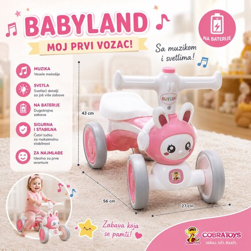 Baby Guraljka mini maca BC1692 ROZE Slike