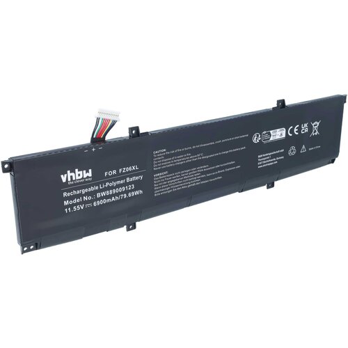 VHBW Baterija za HP Envy 16-H / 16-F / 16T-F, FZ06XL, 6900 mAh Slike