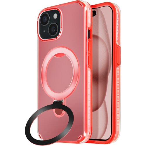 AVIZAR MagSafe ohišje za iPhone 15 Plus in 14 Plus Zložljivo stojalo, Rdeča, (5000010434) Cene