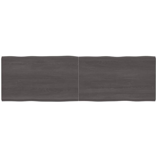 Stolna ploča tamnosiva 200 x 60 x (2-4) cm obrađena hrastovina Slike