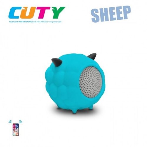 Idance zvučnik Bluetooth, gumirano kućište, ugrađeni punjač, plavi CUTY SHEEP Cene