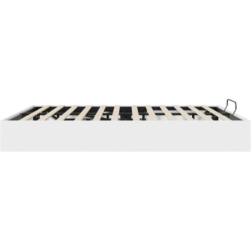  Otoman krevet s pohranom Bijelo 193 x 120 x 25 cm Iverica Slike