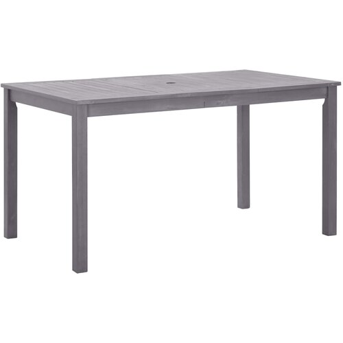vidaXL vrtna miza siva 140x80x74 cm trden akacijev les Cene