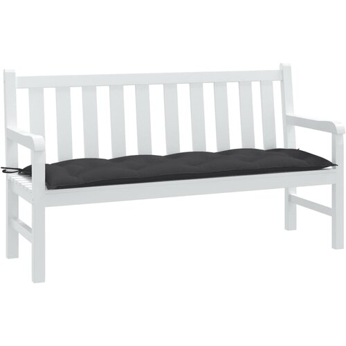 VidaXL Jastuk za vrtnu klupu pro&amp;scaron;arano antracit 150x50x7 cm od tkanine Slike
