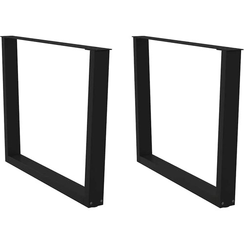  Noge za blagovaonski stol V-oblika 2 kom Crne 100 x (72-73,3) cm Čelik Cene