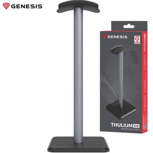 Genesis stojalo za slu&scaron;alke Thulium 100, protizdrsna podlaga, kovina, 245x100x100mm, sivo (Gun Metal) Cene