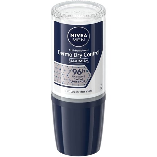Nivea Men Derma Dry Control anti-transpirant roll-on za mo&amp;scaron;ke 50 ml Slike