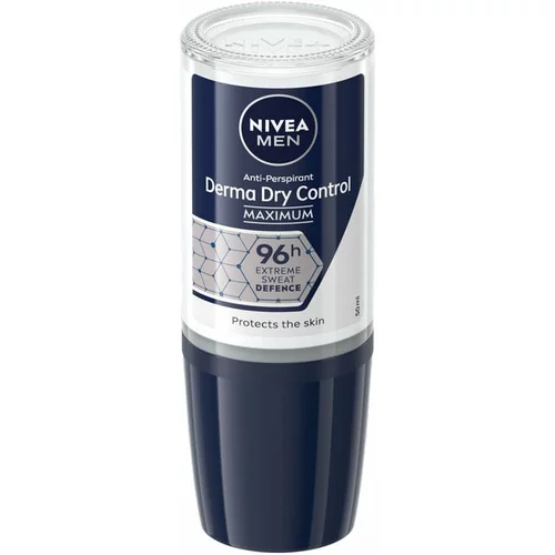 Nivea Men Derma Dry Control anti-transpirant roll-on za moške 50 ml