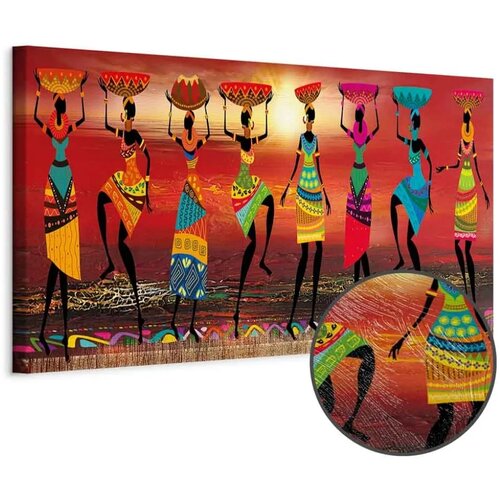  Slika - African Women Dancing 150x50 Premium Print Cene