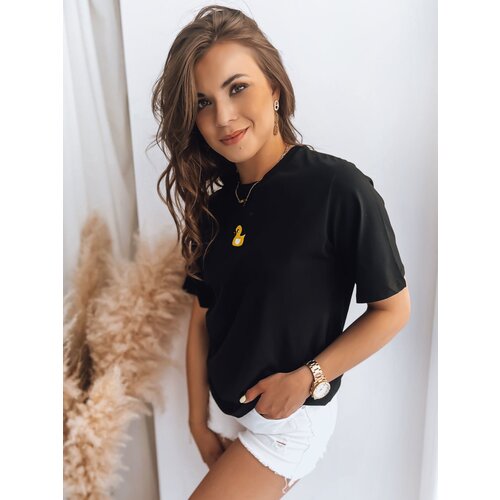 DStreet MIA ROSE Women's T-Shirt Black Cene