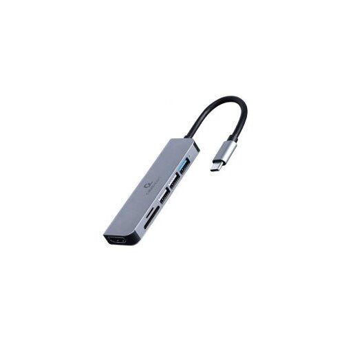 Docking station USB adapter Type-C 6-in-1 multi-port adapter Hub + HDMI + card reader GEMBIRD A-CM-COMBO6-02 Cijene