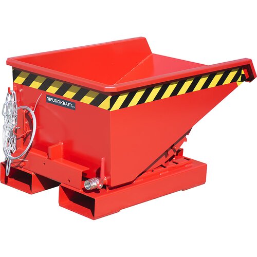 eurokraft pro Mini prekucni zaboj za ostružke, prostornina 0,15 m³, rdeč RAL 3000 Cene