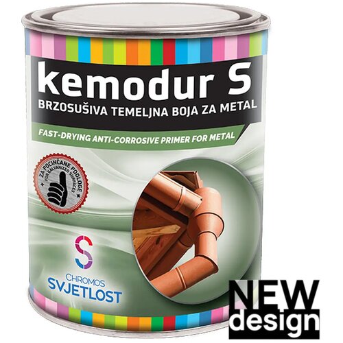 CHROMOS SVJETLOST Temeljna boja za metal Kemodur S siva, 0,75 L Slike