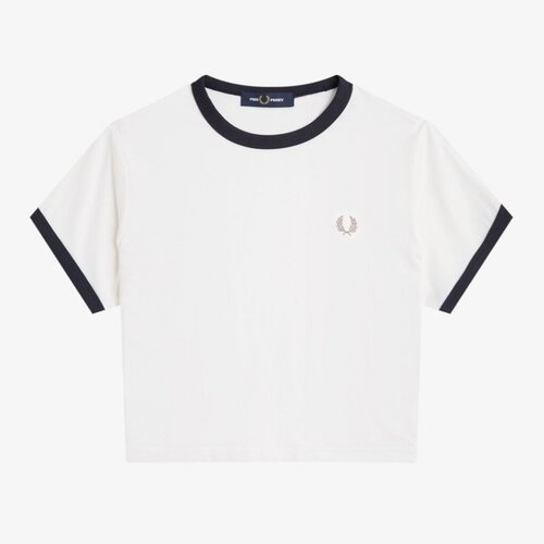 Fred Perry CROPPED RINGER T-SHIRT Bijela Slike