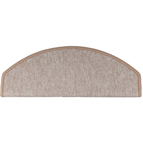  Prostirke za stepenice 15 kom 65x24x4 cm svijetlosmeđe poluokrugle velike Slike
