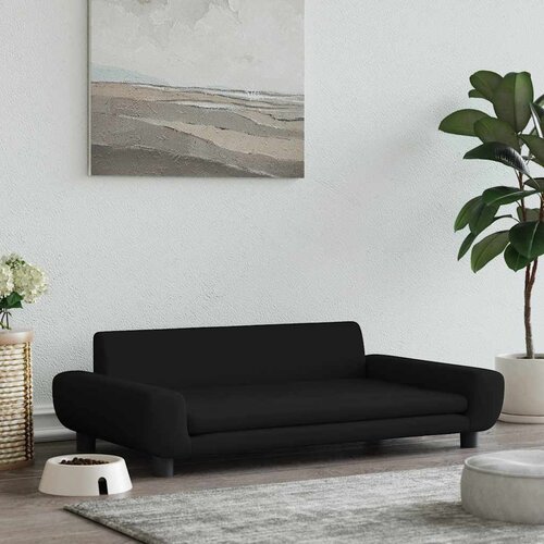 Krevet za pse crni 100 x 54 x 33 cm bar&scaron;unasti Cijene