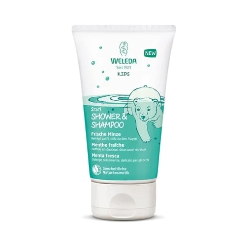 Weleda Kids 2u1 gel za tuširanje i šampon svježa menta