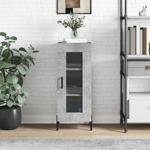 vidaXL Komoda betonsko siva 34,5x34x90 cm inženirski les Cene