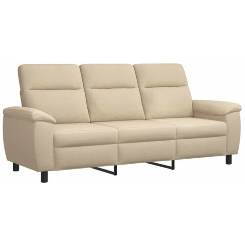  Set sofe 2 pcs Krem Tkanina - Krem 1 sjedalo + trosjed Slike