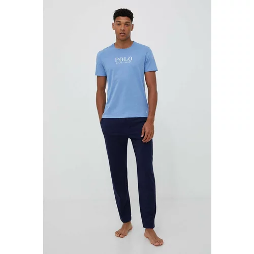 Polo Ralph Lauren Bombažen pižama t-shirt mornarsko modra barva
