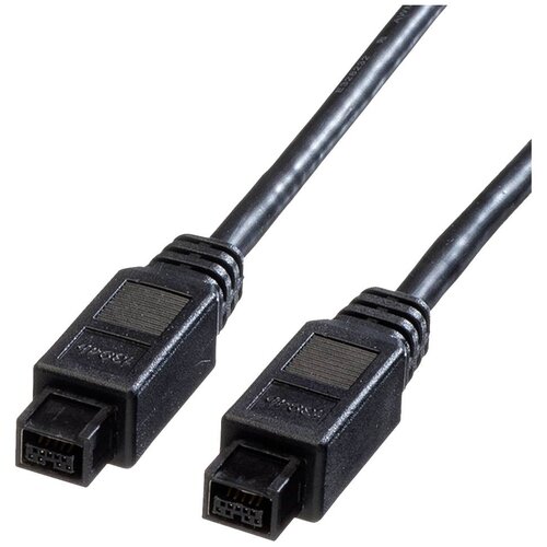 Roline Kabel IEEE 1394b\, 9/9-pinski\, črn\, 1\,8 m FireWire priključni kabel 1.80 m črna, (20419249) Cene