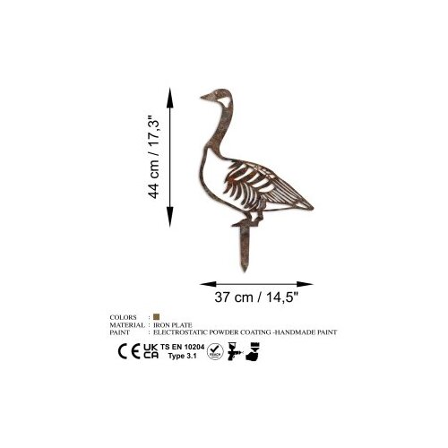 Wallxpert decorative object figura goose a 03 Slike