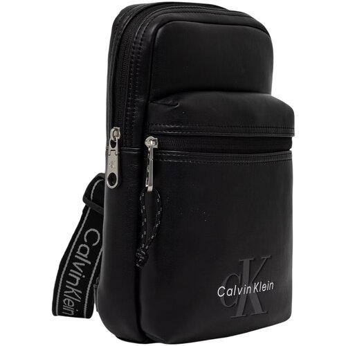 Calvin Klein Jeans Torbe za čez ramo BOLD LOGO WEBBING SLING LV04D3449G Črna Slike