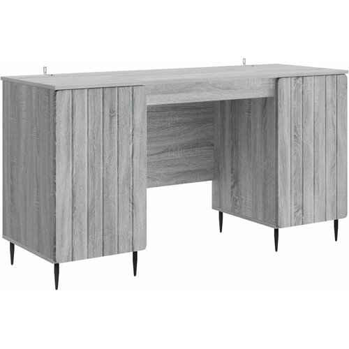  Miza s polico Siva Sonoma 142,5 x 50 x 75 cm Inženirski les, (5000283188) Slike