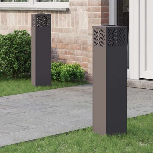  Solarna LED svjetlost za stazu 2 pcs Crna Hladno valjana čelika Cijene