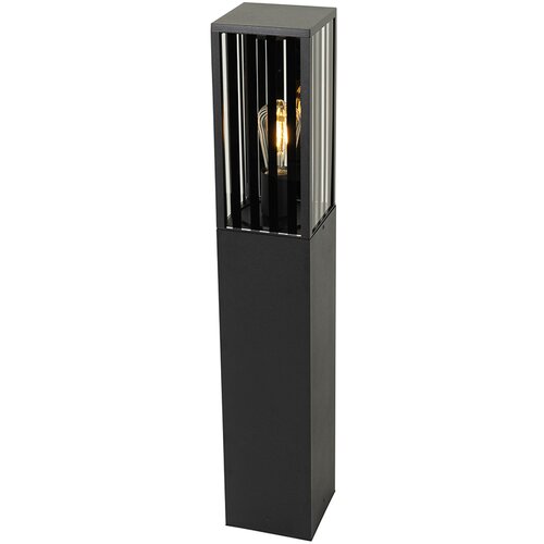QAZQA Moderna stoječa zunanja svetilka črna 80 cm IP44 - Dijon Cene
