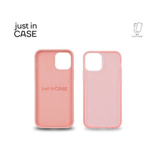 Just in case 2u1 extra case mix paket pink za iPhone 12 ( MIX103PK ) Slike