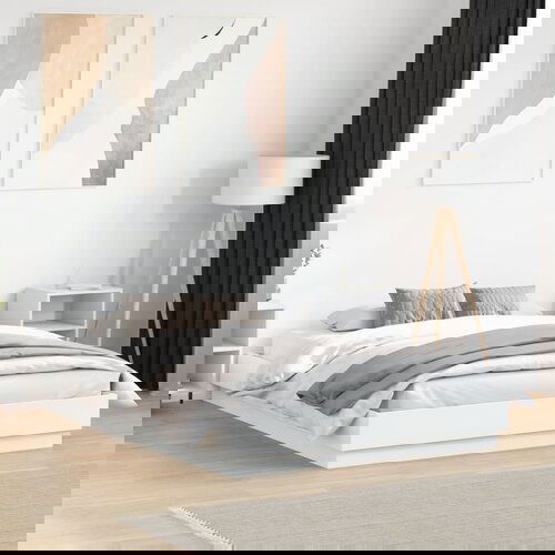 Furnova Posteljni okvir z LED diodami bel 120x190 cm, (21941052) Slike