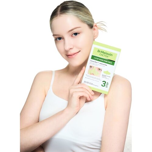 Dr. Melaxin Cactox 3-Step Nose Pore Pack maska za dubinsko či&amp;scaron;ćenje za nos 3 kom Slike