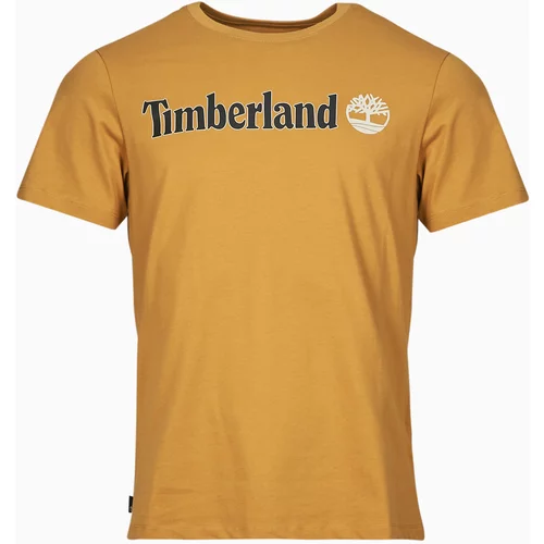 Timberland Majice s kratkimi rokavi Linear Logo Short Sleeve Tee Kostanjeva