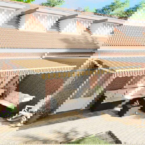 VidaXL retraktilna tenda večbarvno 500x300 cm tkanine Slike