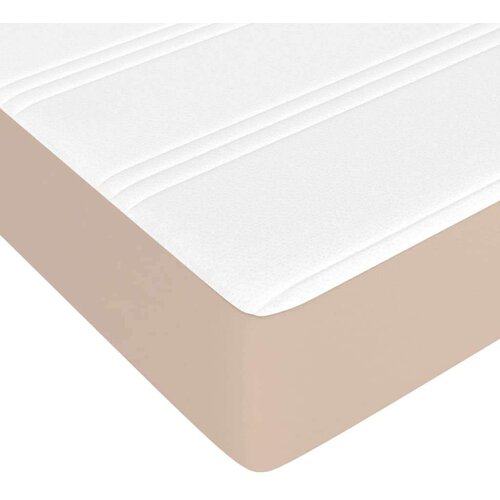  Madrac s oprugama boja cappuccina 120x190x20 cm umjetne kože Slike