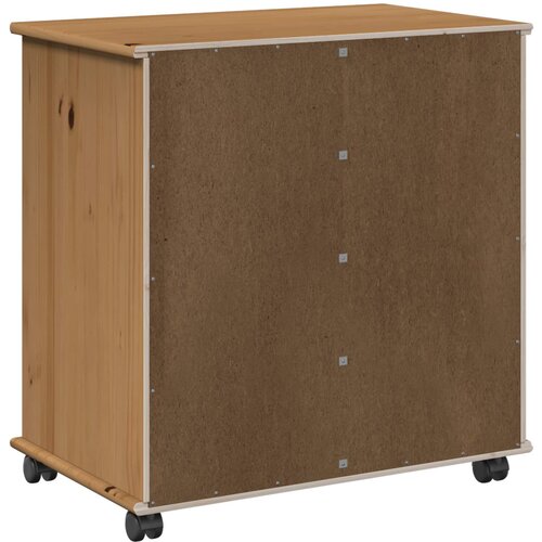  Mobilni ormar s kotačem Medeno smeđa 63,5 x 39 x 65,5 cm Slike