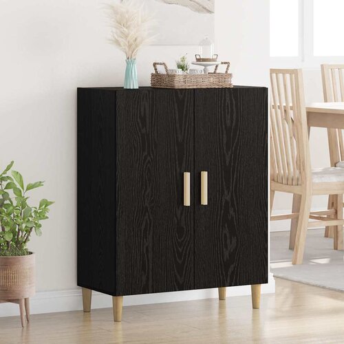 vidaXL Strani šal Črna Orehovina 70 x 34 x 90 cm Konstruiran les Cene