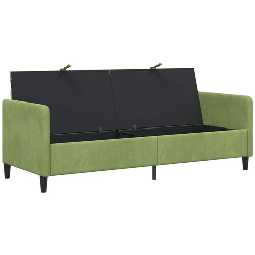 SOFA s pohranom Svijetlo zelena 192 x 78 x 87 cm Poliester Slike