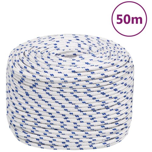 vidaXL Vrv za čoln bela 6 mm 50 m polipropilen Cene