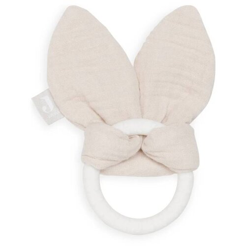 Jollein Silikonska grickalica za zube Bunny Ears 0 m+, Nougat Cene