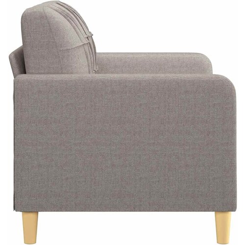 Dvosjed od tkanine smeđesivi 120 cm Slike