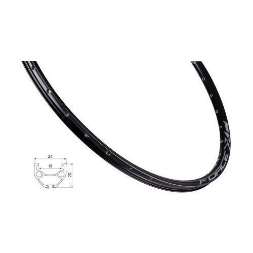 Force felga rim xc basic disk 622x19 36 rupa crna ( 7025791 ) Cene