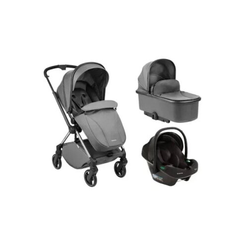 Kikka Boo kolica Lanah 3u1 set sa autosedištem I-Prime I-size i tvrdom korpom Grey Cene